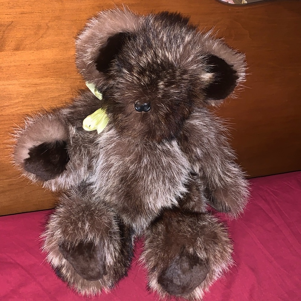 Adorable real fur teddy bear ❤️